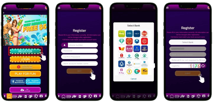 cambodia online casino register process