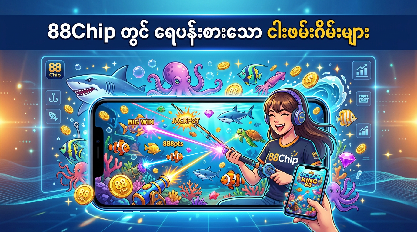 88Chip တွင် ရေပန်းစားသော ငါးဖမ်းဂိမ်းများ