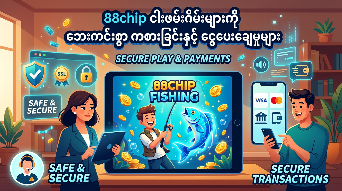 88chip fishing ဂိမ်းများကို ဘေးကင်းစွာ ကစားခြင်းနှင့် ငွေပေးချေမှုများ