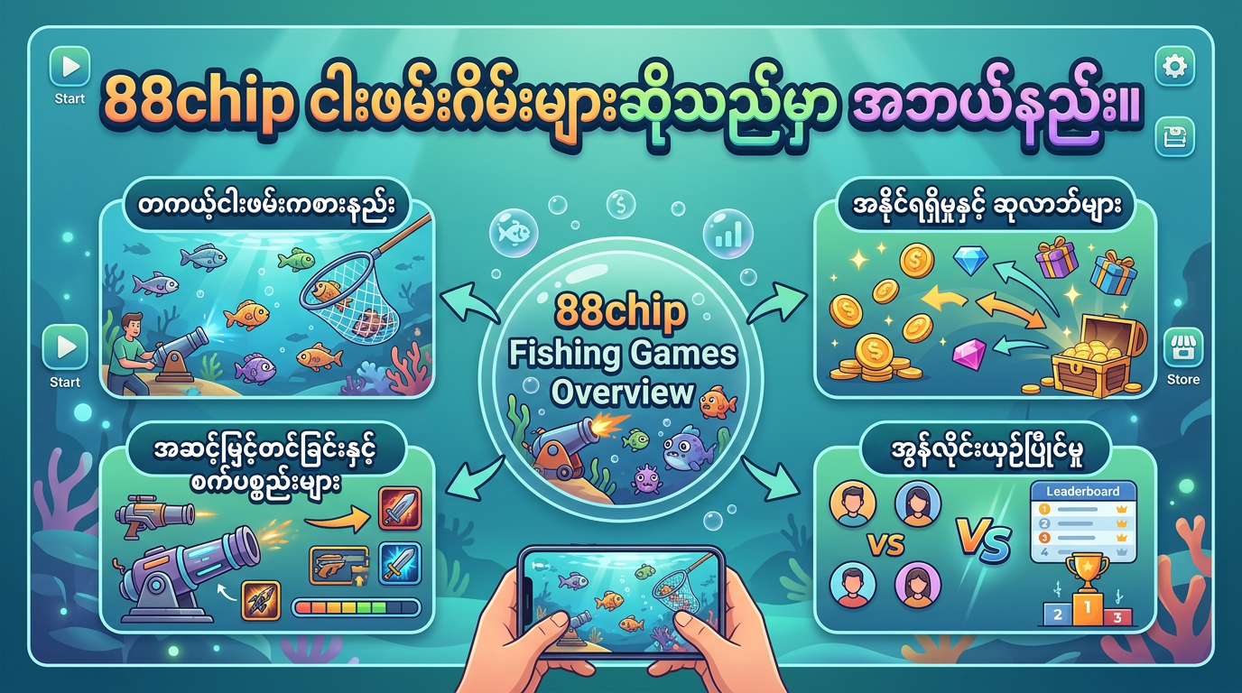 88chip fishing ဂိမ်းများကို ကစားနည်းလမ်းညွှန် အပြည့်အစုံ
