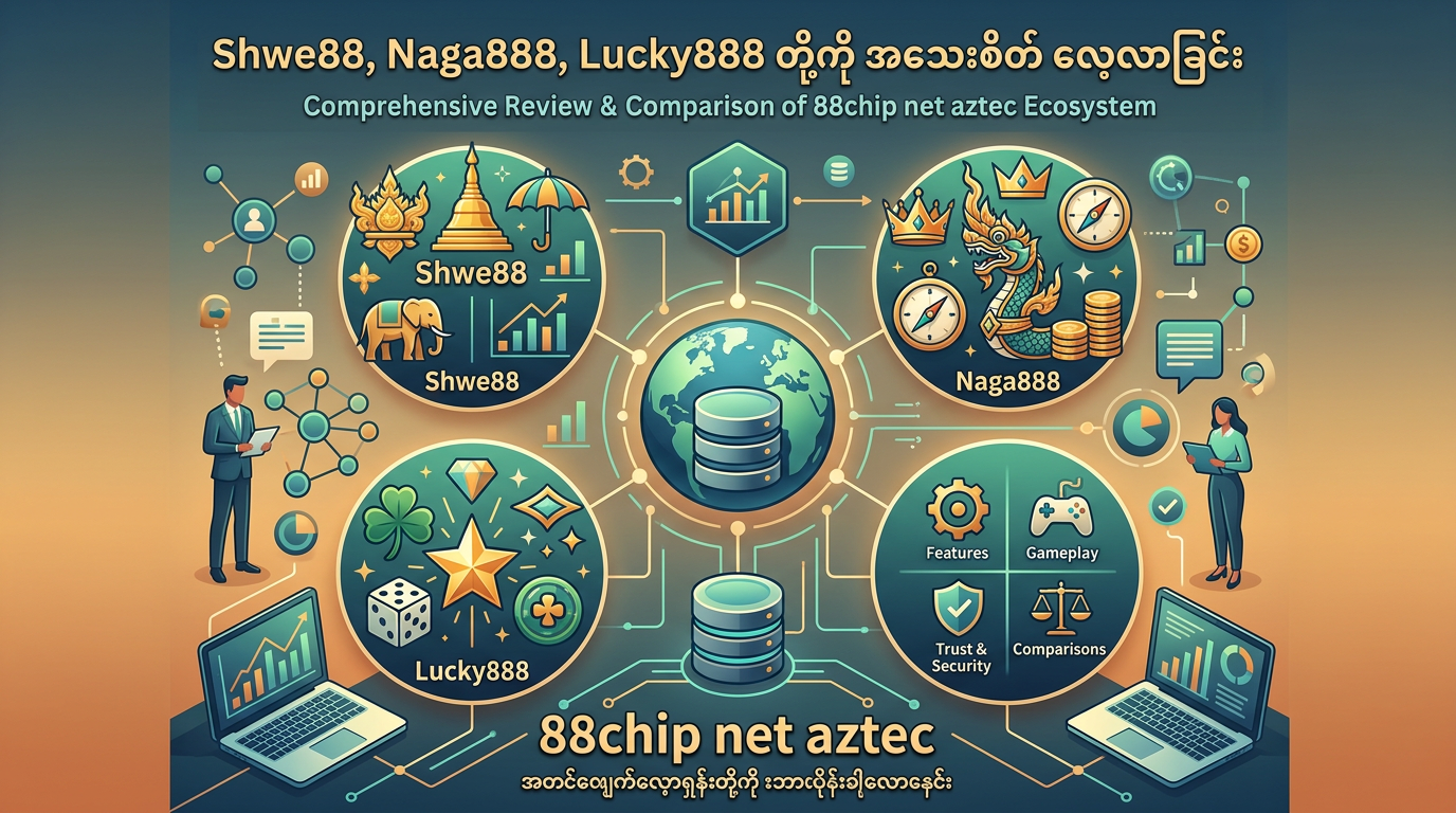 Shwe88, Naga888, Lucky888 တို့ကို အသေးစိတ် လေ့လာခြင်း