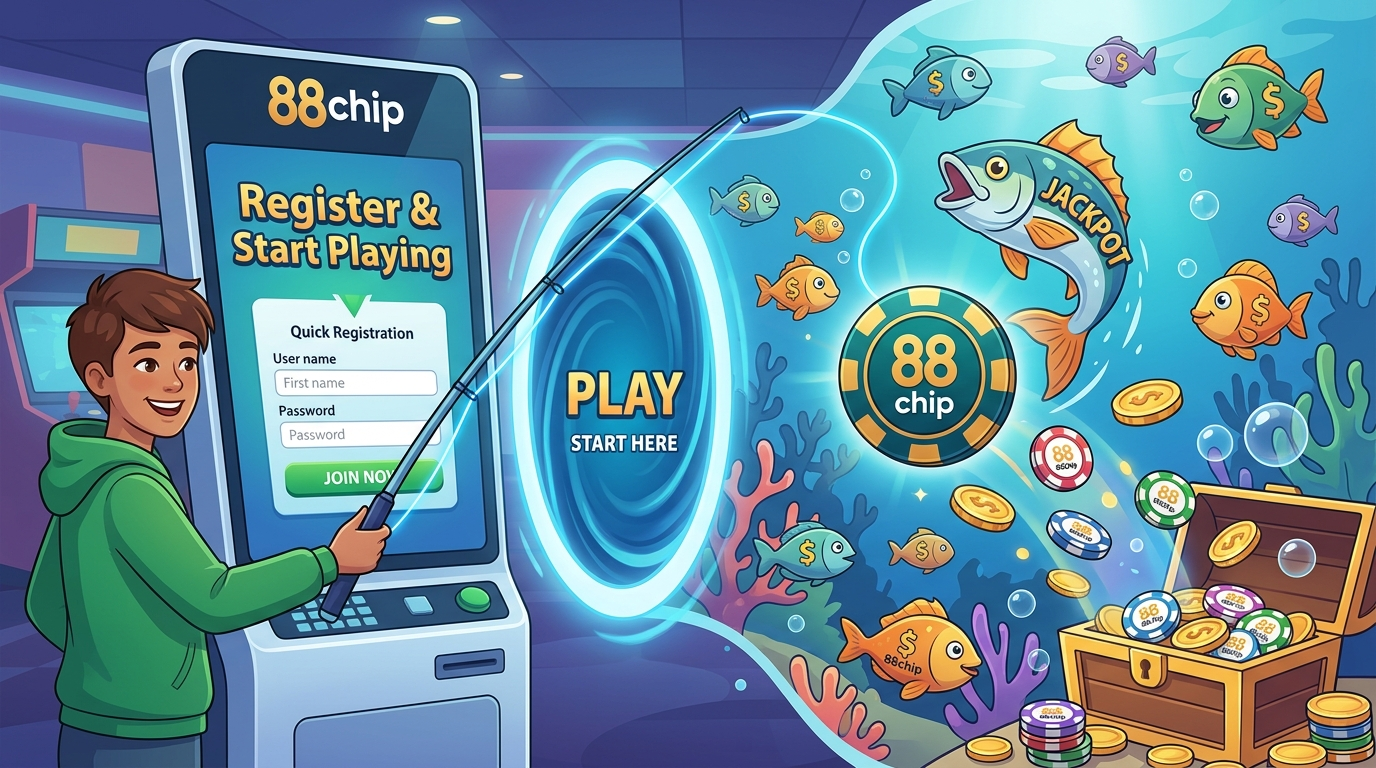 88chip တွင် စာရင်းသွင်းခြင်းနှင့် စတင်ကစားခြင်း